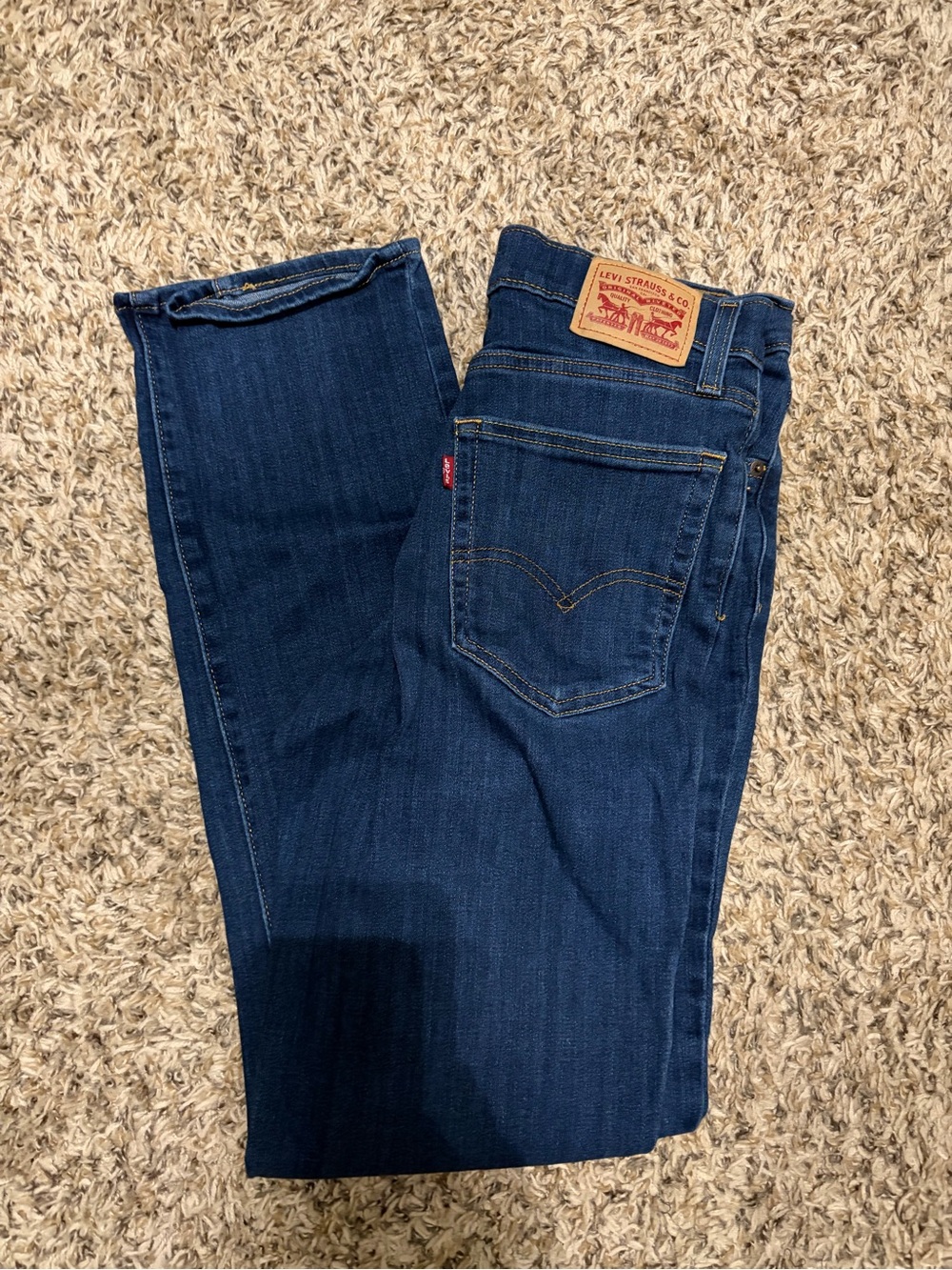 Levi's Men's Dark Blue Slim Straight Jeans